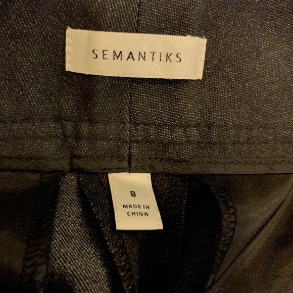 Dark Gray Semantiks Trousers, Size 8. - Picture 4 of 4